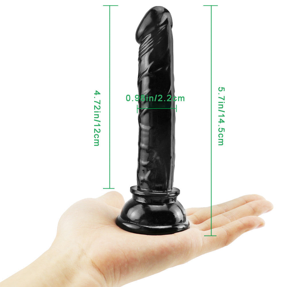 14.5cm Kleine Black Slank Anal Dildo