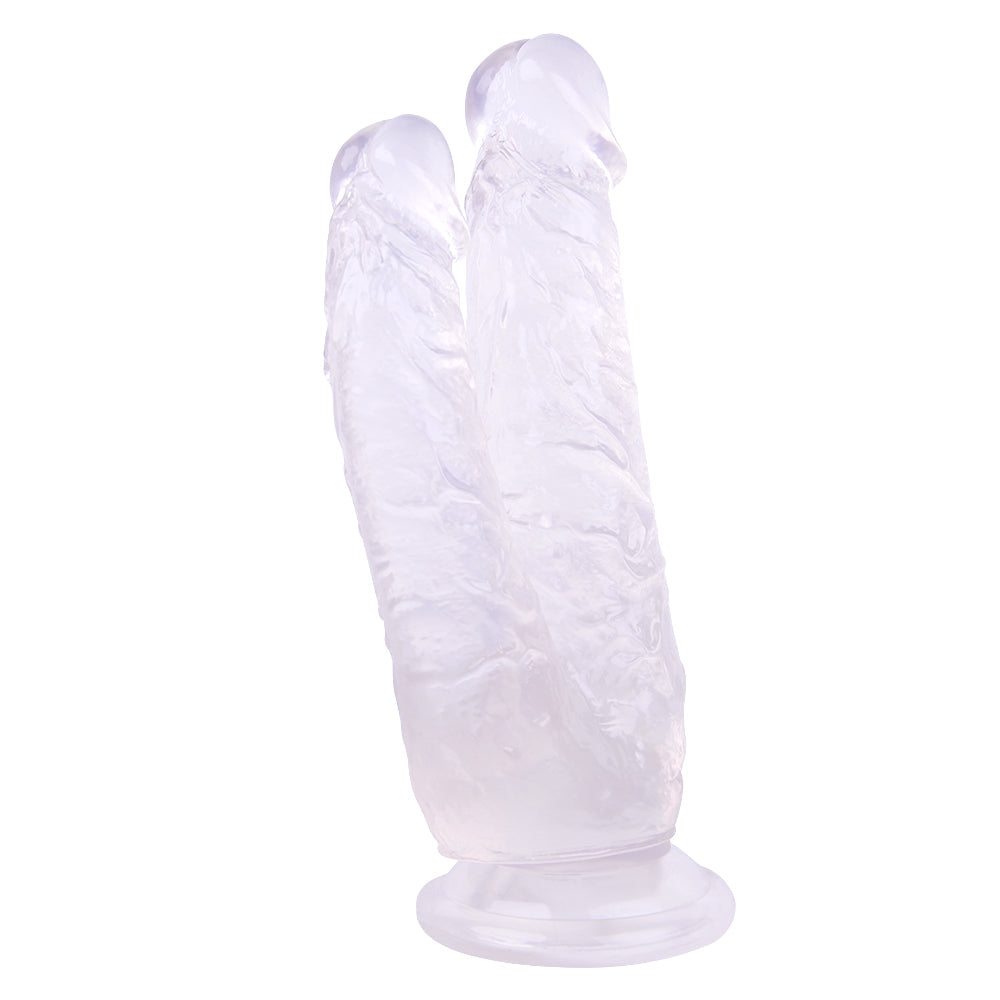 Transparante Siliconen Jelly Dubbele Dildo