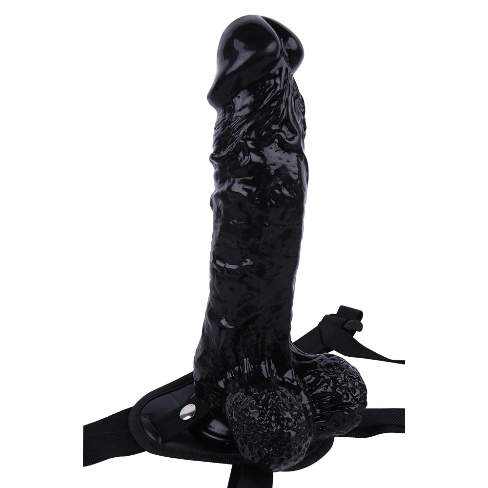 Grote Realistische Strap On Zwarte Dildo 30cm