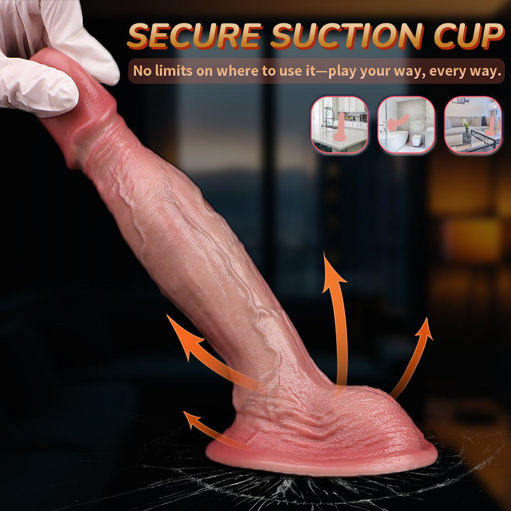 Realistische Dildo 18 cm Siliconen met Dubbele Dichtheid