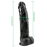 Charger l&#39;image dans la galerie, enorme zwarte dildo 12 inch Reus