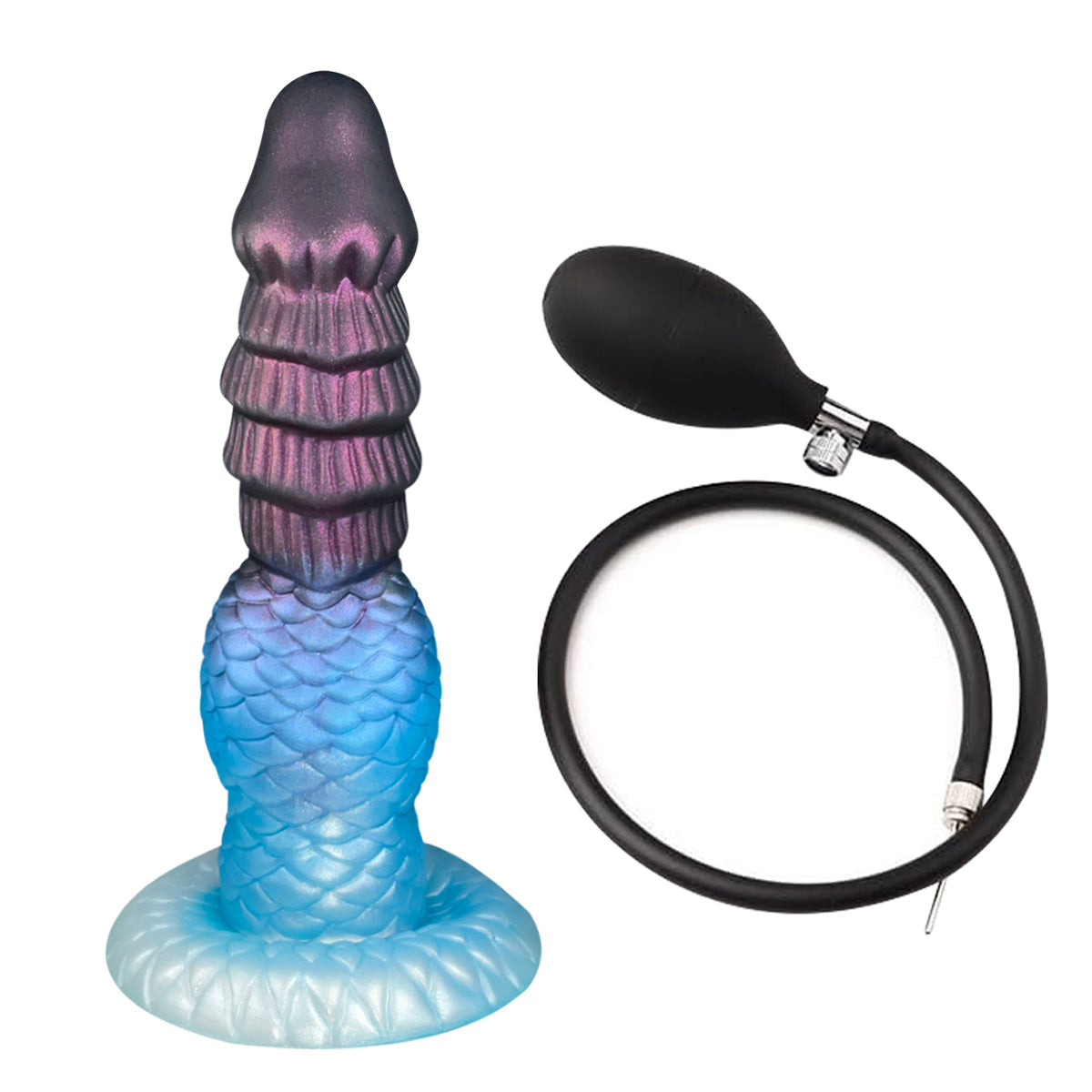 19cm Visschubben Monster Inflatable Anal Plug