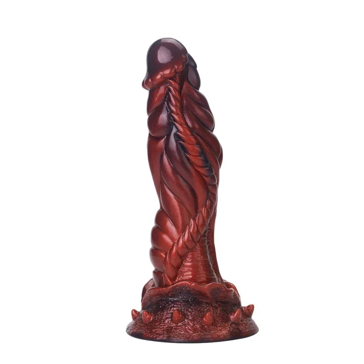 Rode Monsterdildo Met Textuur En Zuignap