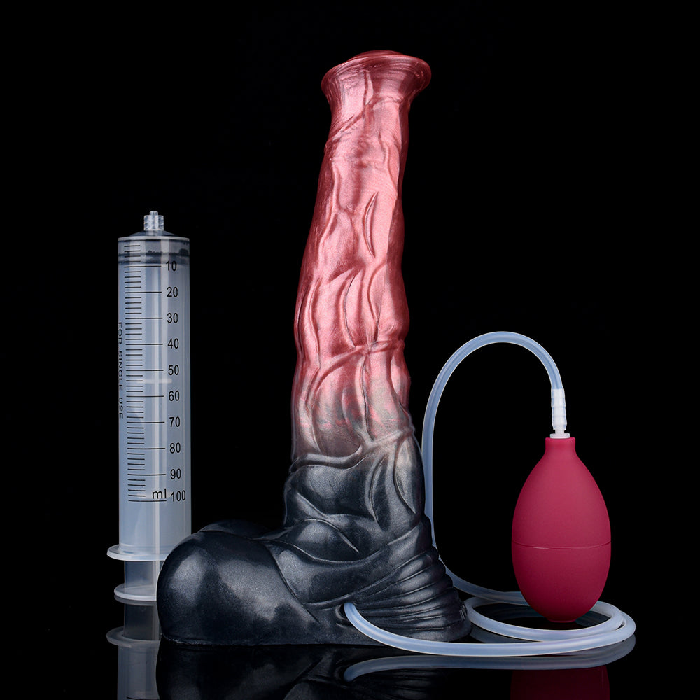 25cm Paarden Ejaculating Dildo Van Siliconen