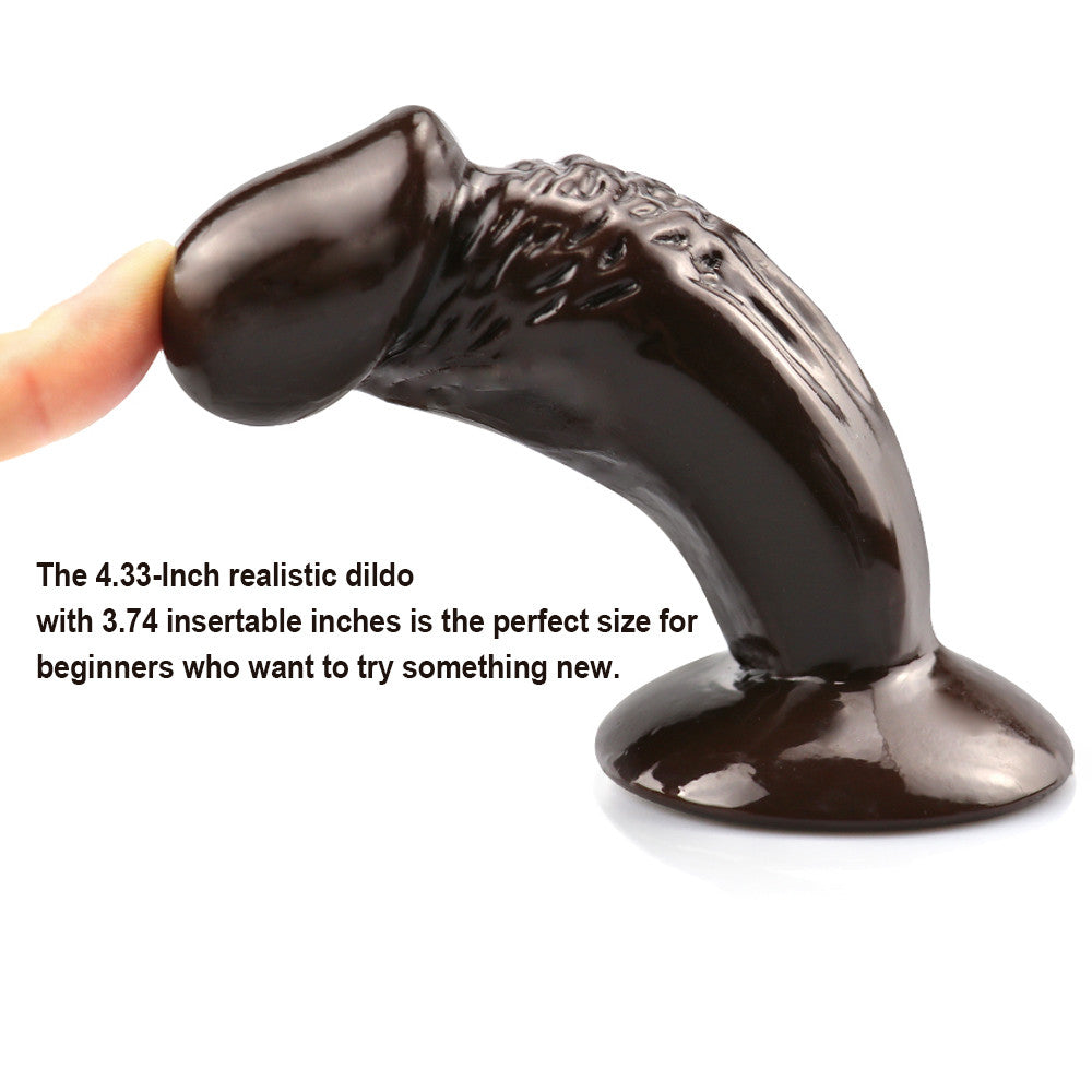 11cm Bruine Mini Dildo Met Zuignap