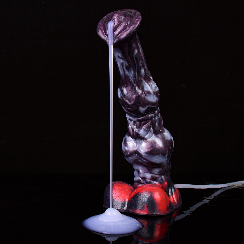25cm Paarden Squirting Dildo Met Grote Knot