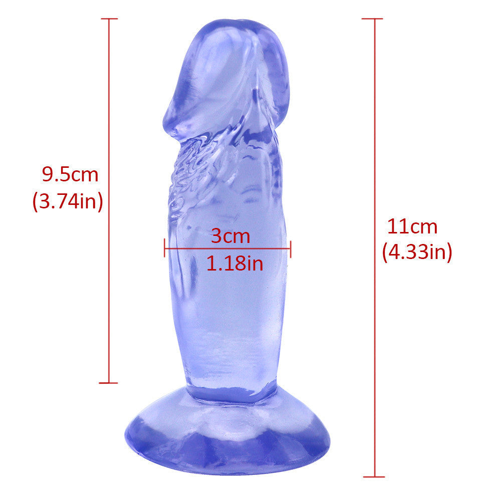 11cm Blauw Ruw Small Dildo