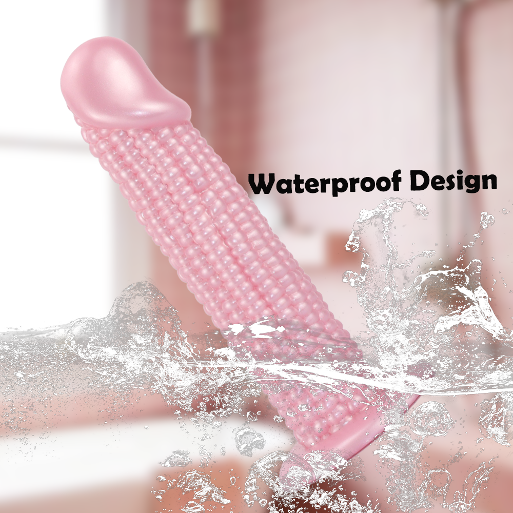 Zachte Siliconen Maïskolf Anaal Dildo met Noppen