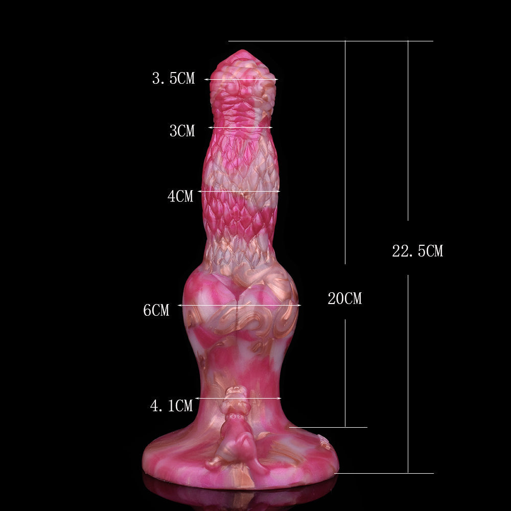 21cm Dog Knot Voorbinddildo Met Vibratie