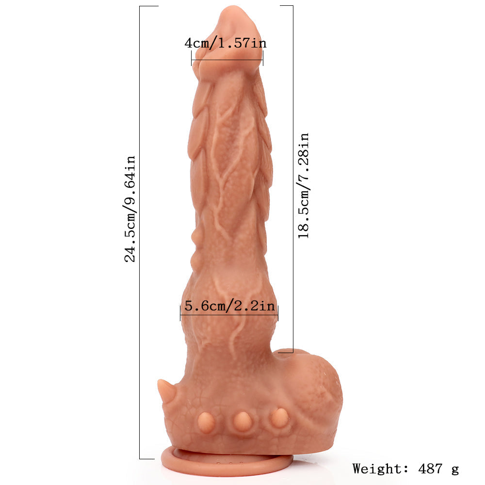 24.5 cm Spikes Knot Monster Dildo