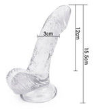 画像をギャラリー ビューアにロード 6 Inch Jelly Dildo met Ballen