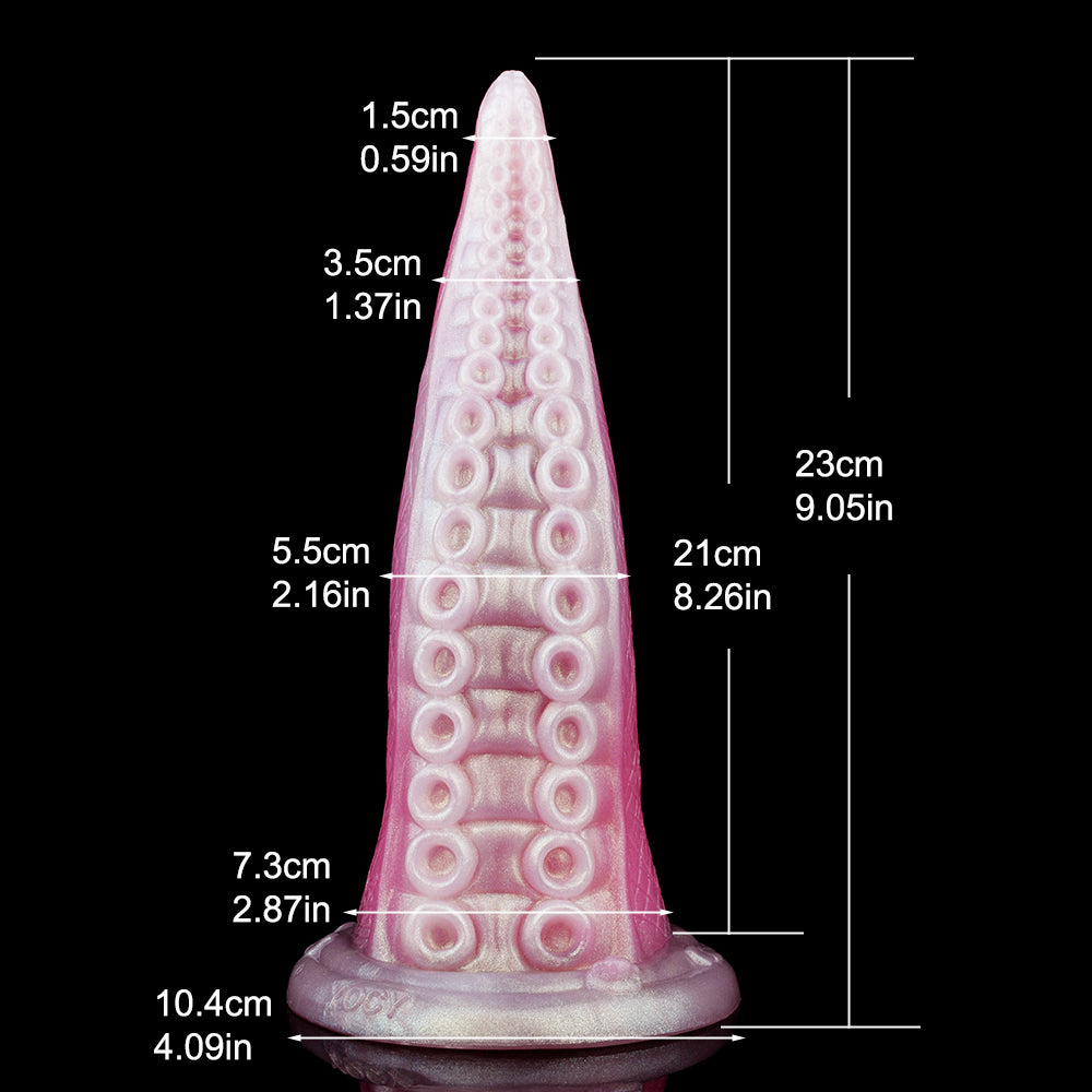Roze dildo 23 cm Tenticle Anal Monster