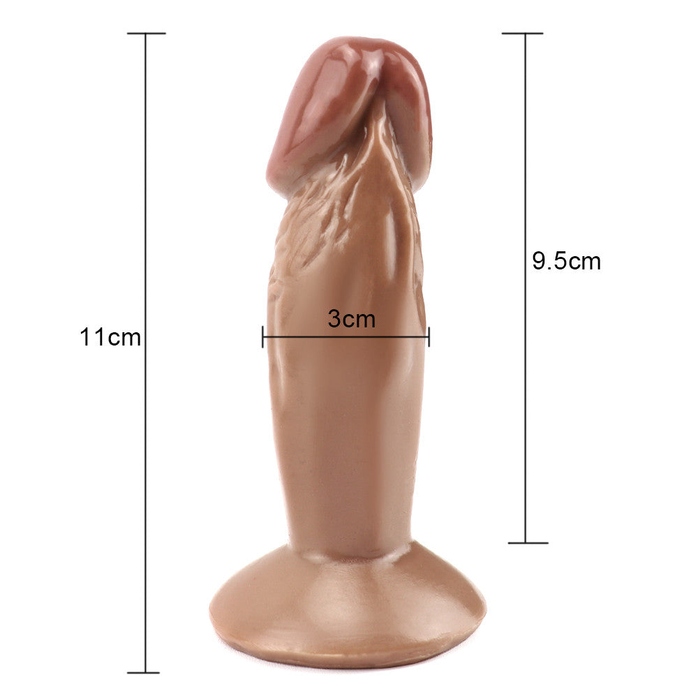 10cm Bruine Small Dildo Voor Beginnend Anaalspel