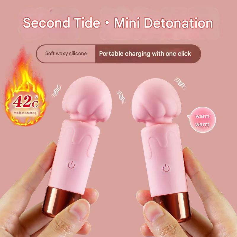 Roze Verwarmde Clitoris Stimulator Massage Wand