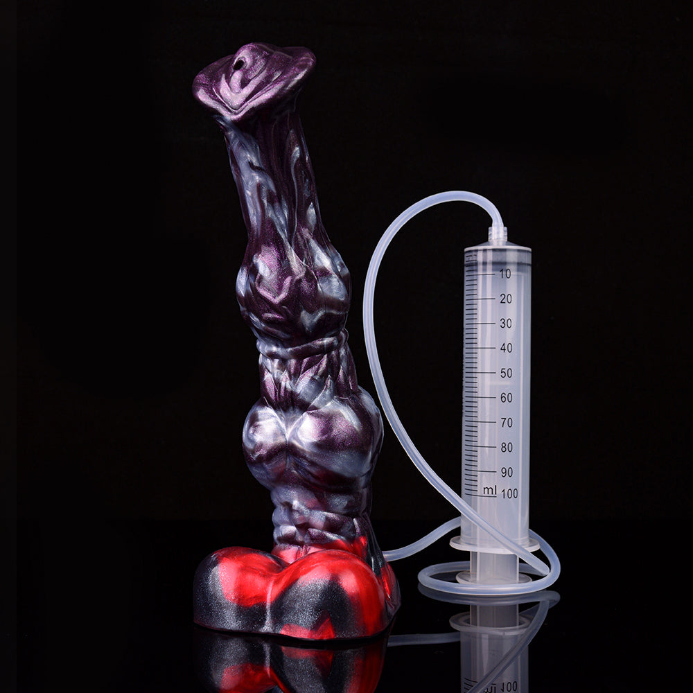 25cm Paarden Squirting Dildo Met Grote Knot