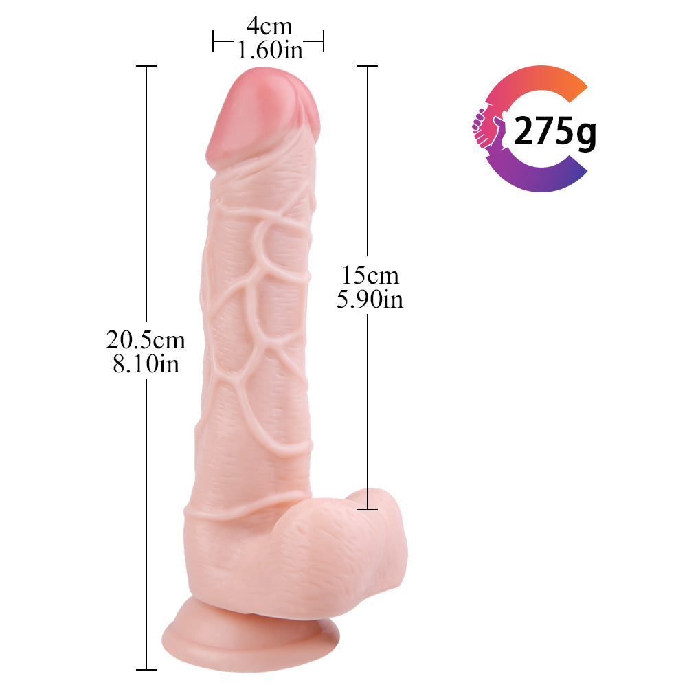 20 cm Getextureerde Anaal Dildo voor Vrouwen