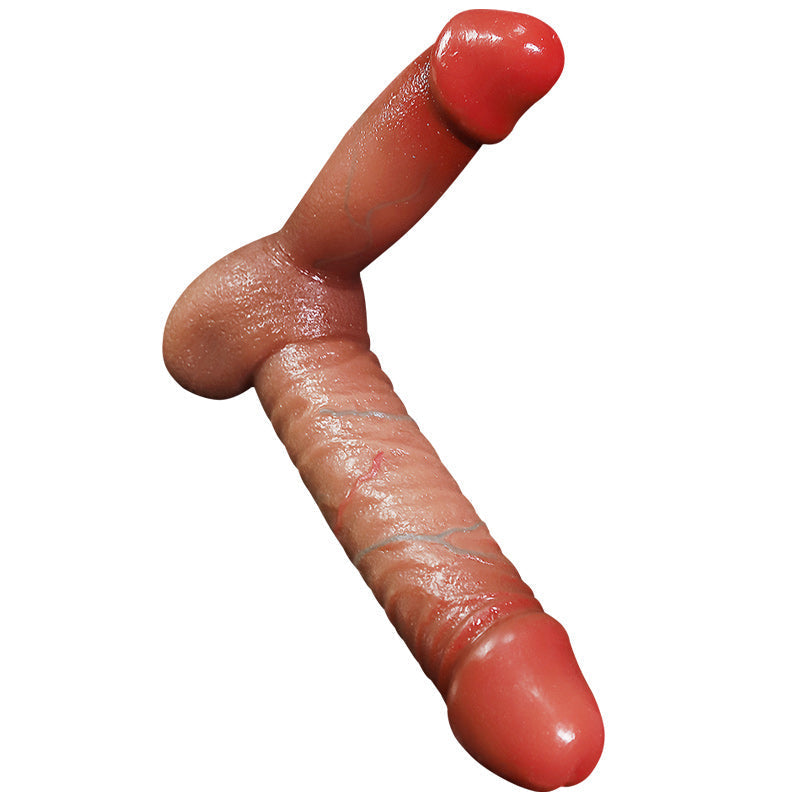 Realistische Strapless Dubbele Dildo Voor Silicone 23cm