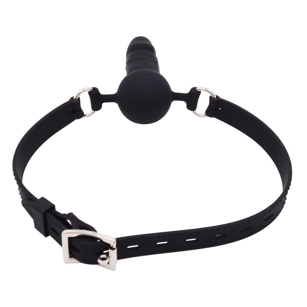 BDSM Femdom Strap On DildoGag
