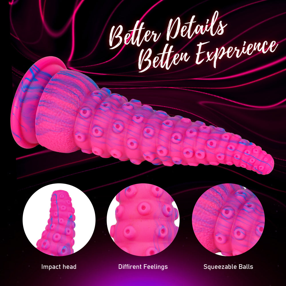 Fantasy Tentakel Dildo Roze Octopus Met Zuignap