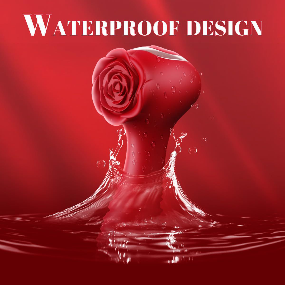 Rode Roos Clitoris Wand Vibrator voor Vrouwen