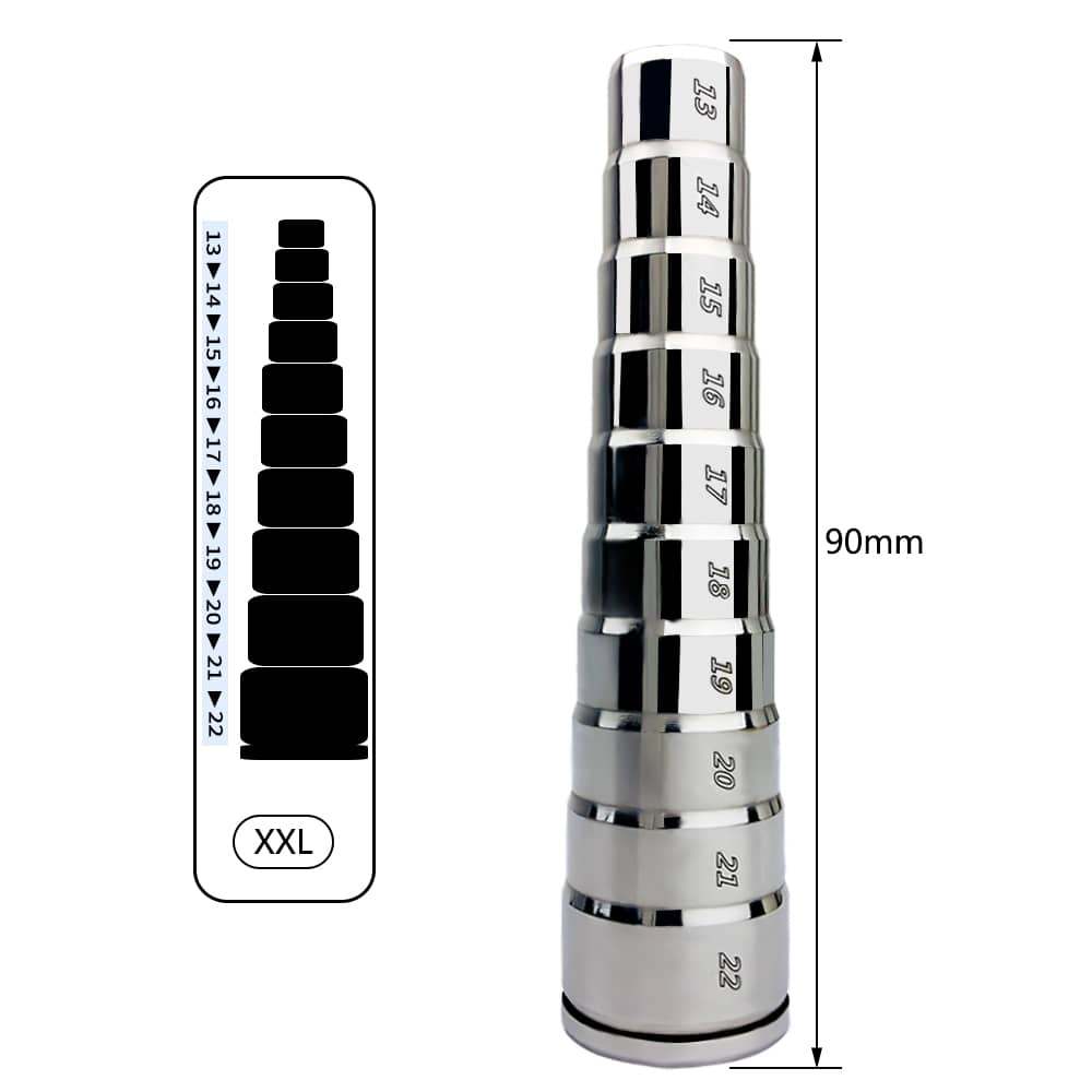 RVS Penisplugs Set Met Geleidelijke Maatopbouw
