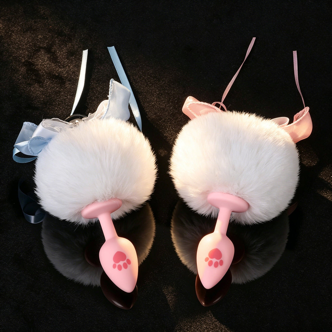 Schattige Siliconen Bunny Buttplug Strik Decoratieve Bel