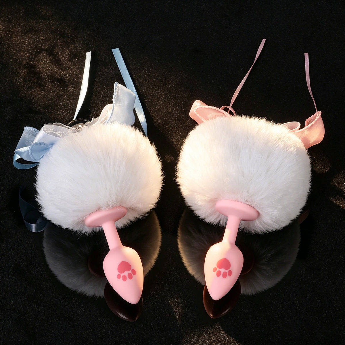 Schattige Siliconen Bunny Buttplug Strik Decoratieve Bel