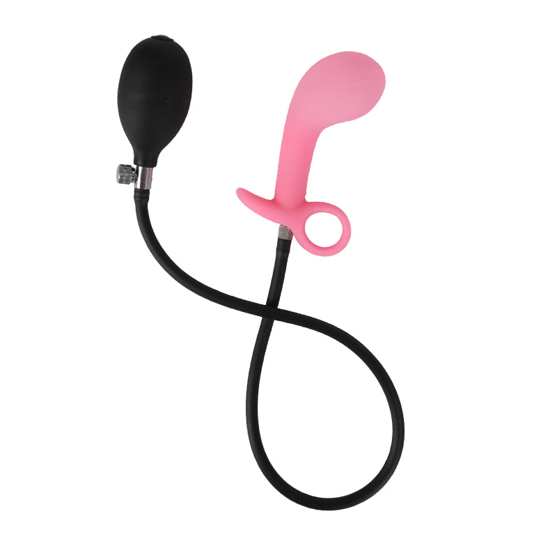 Siliconen Light Up Butt Plug Met Luchtpomp