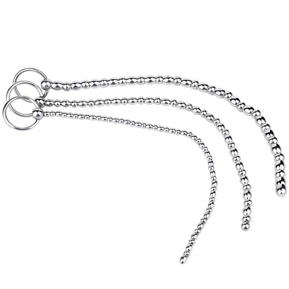 Metalen Penis Plug Kralenketting Met Trekring