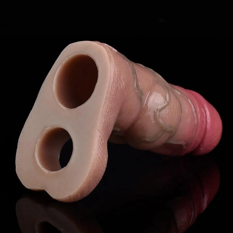 12.5cm Weerwolf Knot Penissleeve Van Siliconen