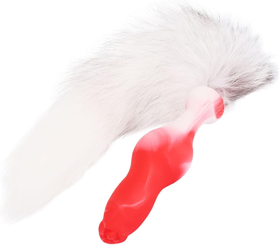 Wolf Staart Buttplug Knot Siliconen Dieren Fantasy