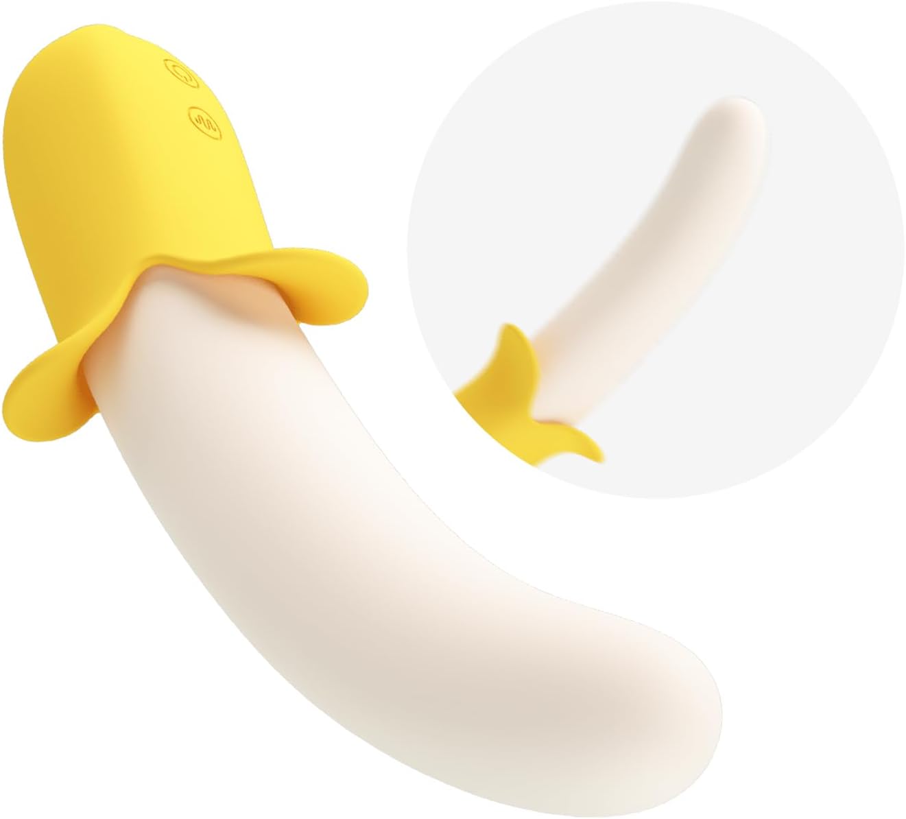 Clitoris Stimulator 19.3 cm Siliconen Banaanvorm