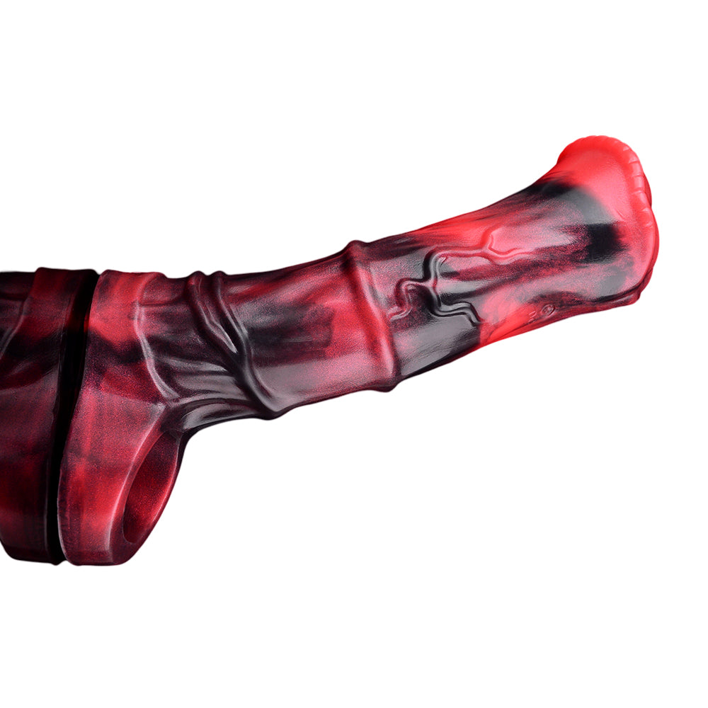 Vibrerende Horse Cock Sleeve 18cm Met Textuur
