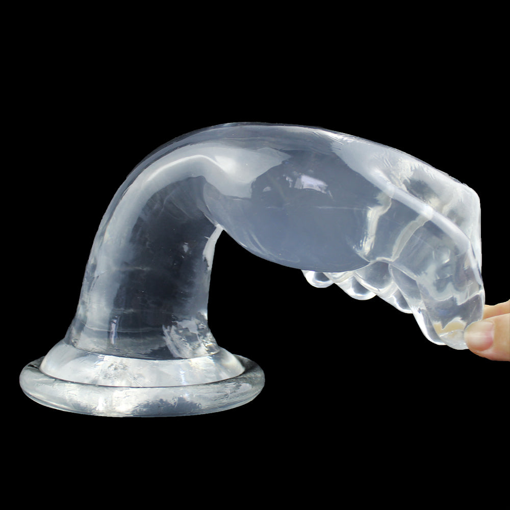 23cm Transparante Fistingdildo Met Zachte Siliconen
