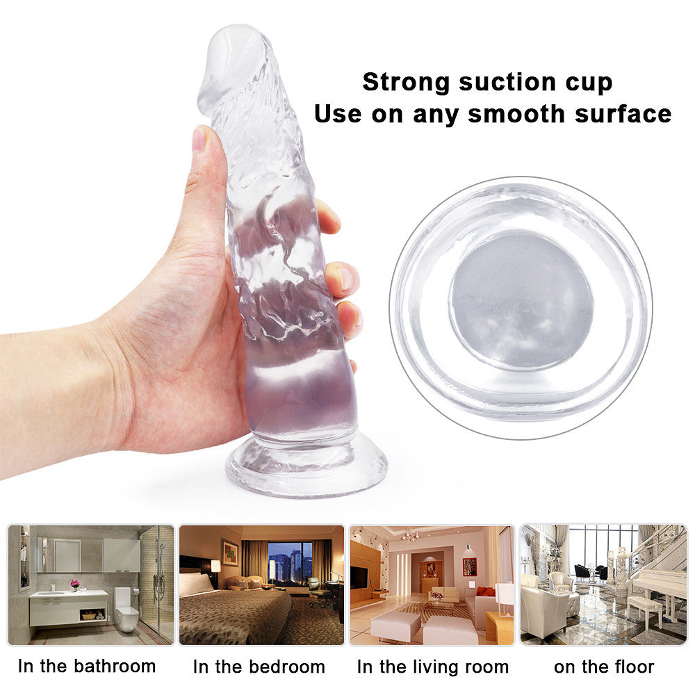 Jelly Dildo 20cm Transparante Flexibele Structuur