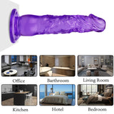 Charger l&#39;image dans la galerie, 8 Inch extra rechte paarse dildo