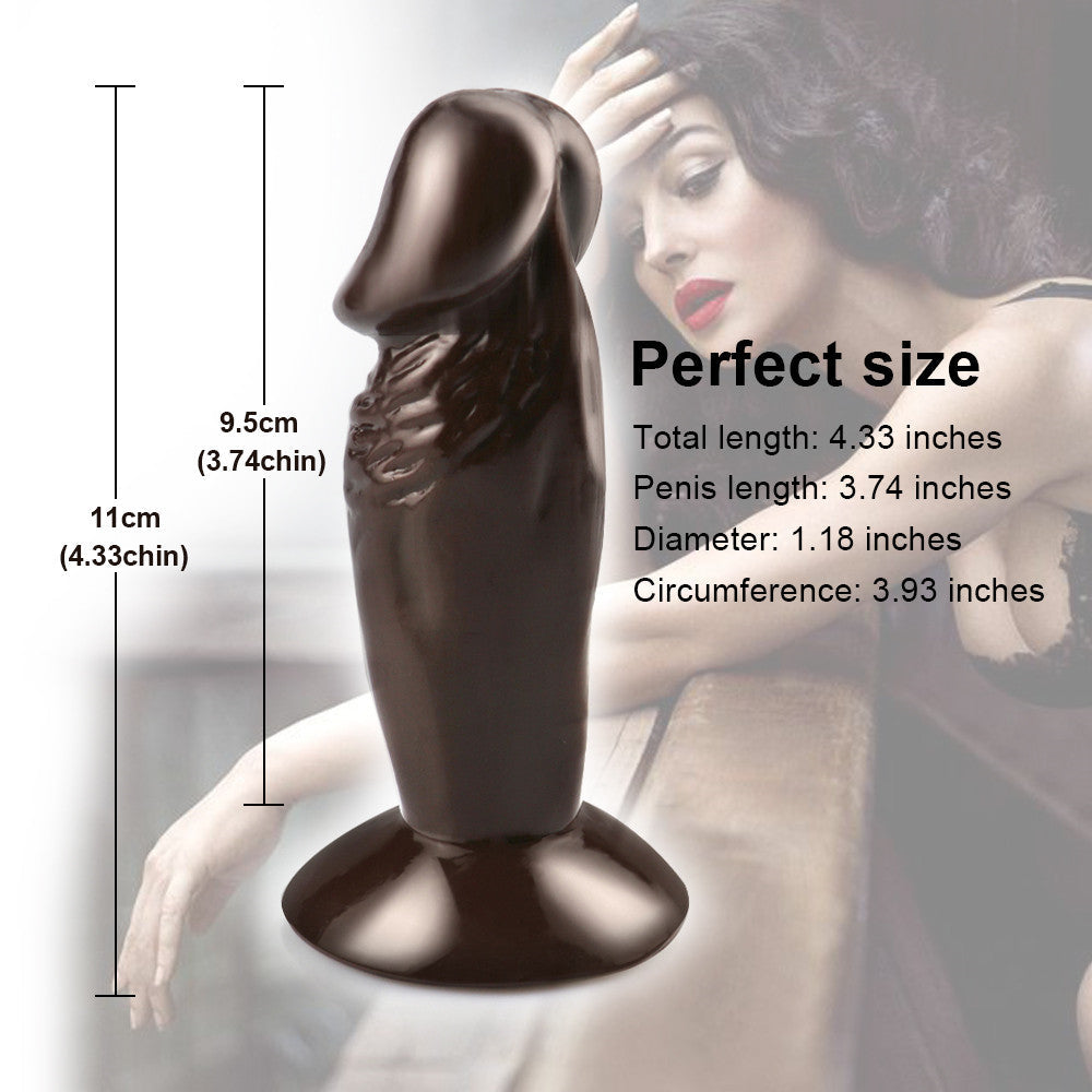 11cm Bruine Mini Dildo Met Zuignap