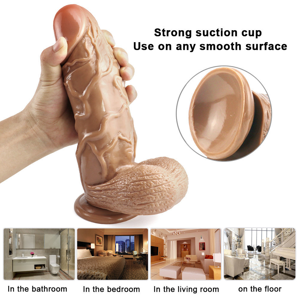 7.6cm Bruine Extra Dikke Grote Dildo