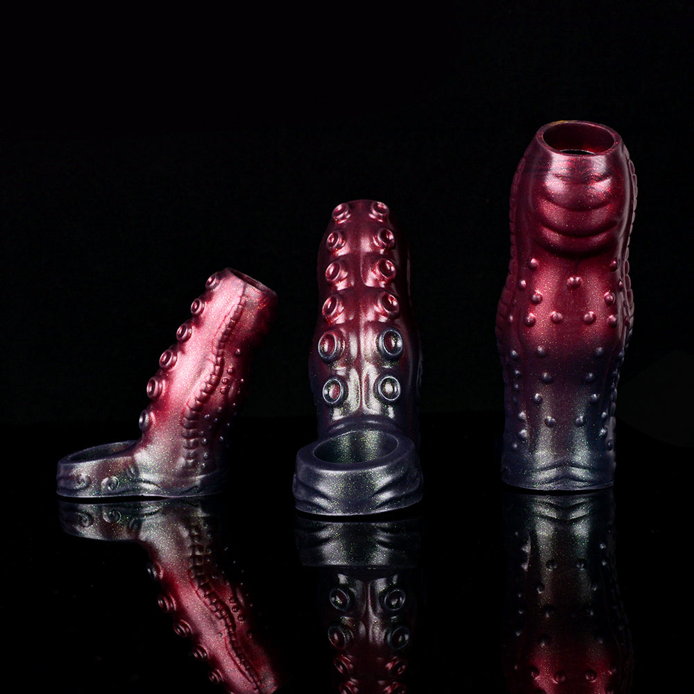 Monster Tentakel Penis Sleeve Met Siliconen