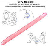 Charger l&#39;image dans la galerie, Dubbele kop 22 inch roze dildo