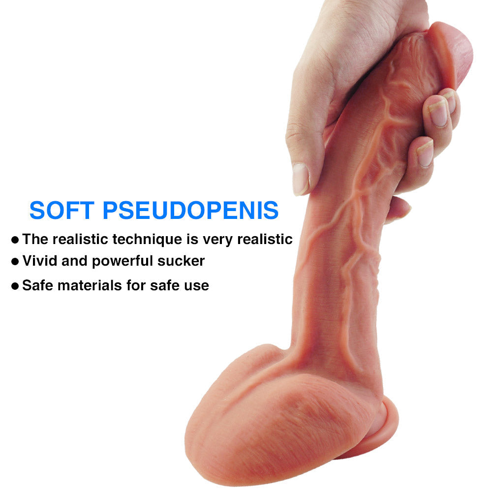 25cm Grote Siliconen Dildo Met Dubbele Dichtheid