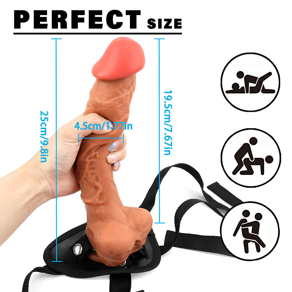 25cm Realistische Strapon Dildo Met Grote Eikel
