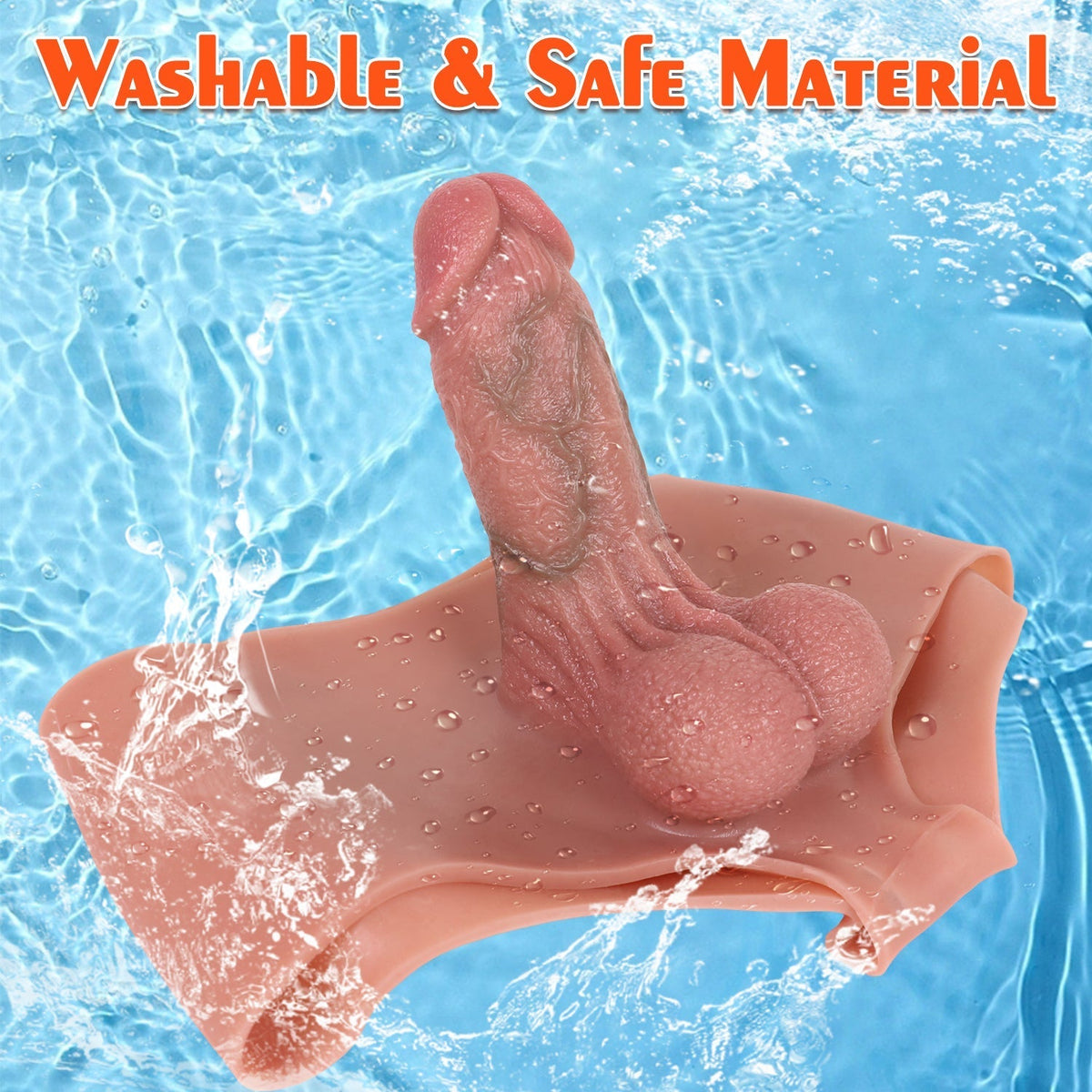 Realistische Dildopanties Met Holle Sleeve 13cm