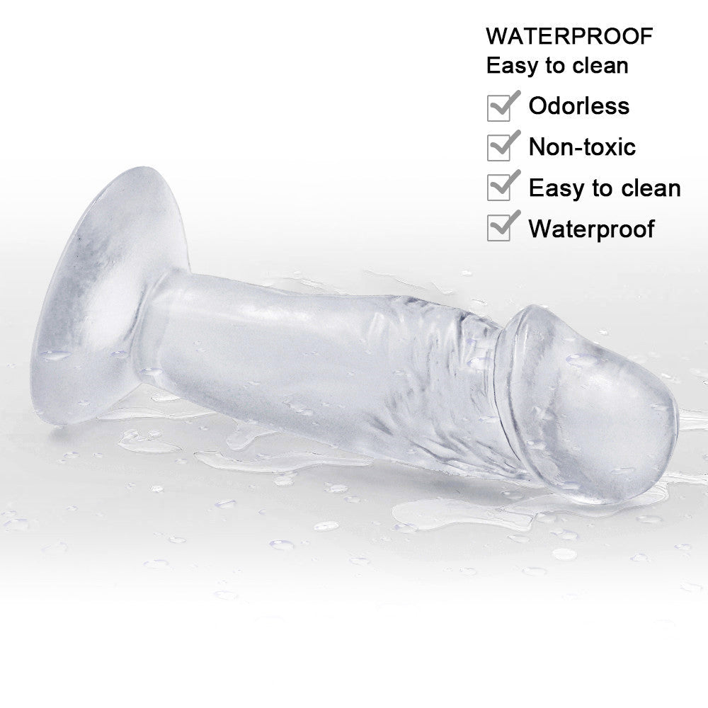 4 Inch Clear Jelly Mini anal Dildo