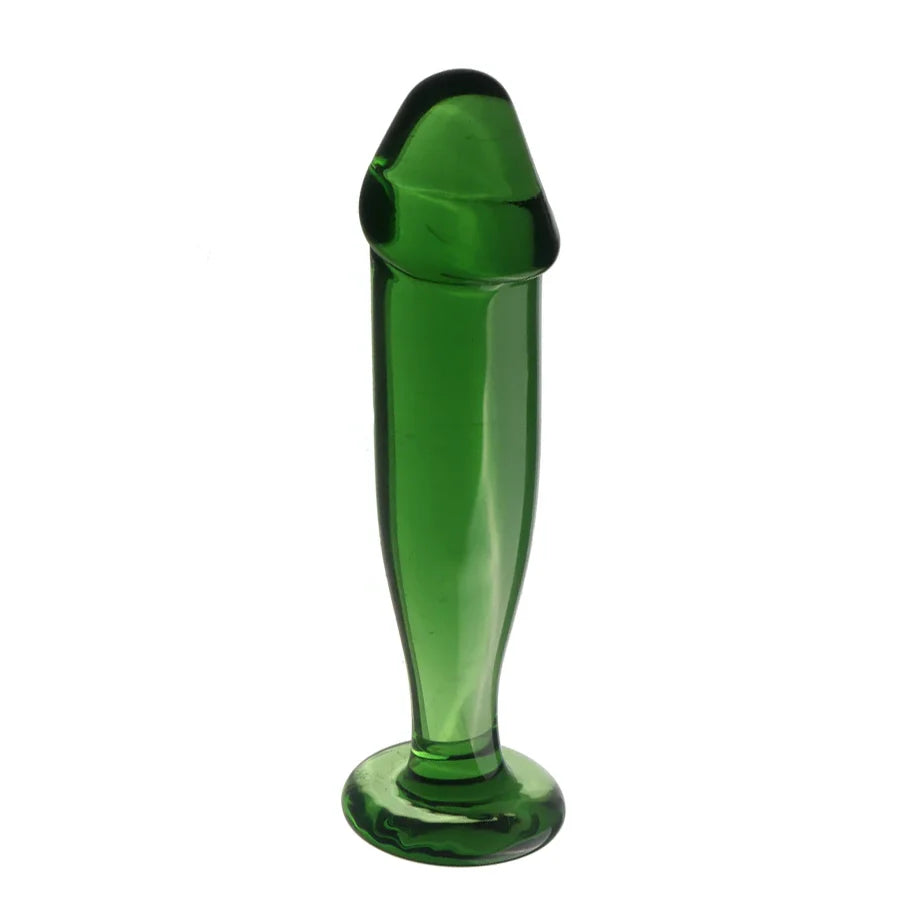Glazen Dildo Met Anal Design En Transparante Look
