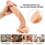 Charger l&#39;image dans la galerie, 10 inch kromme mond vleeskleurige dildo