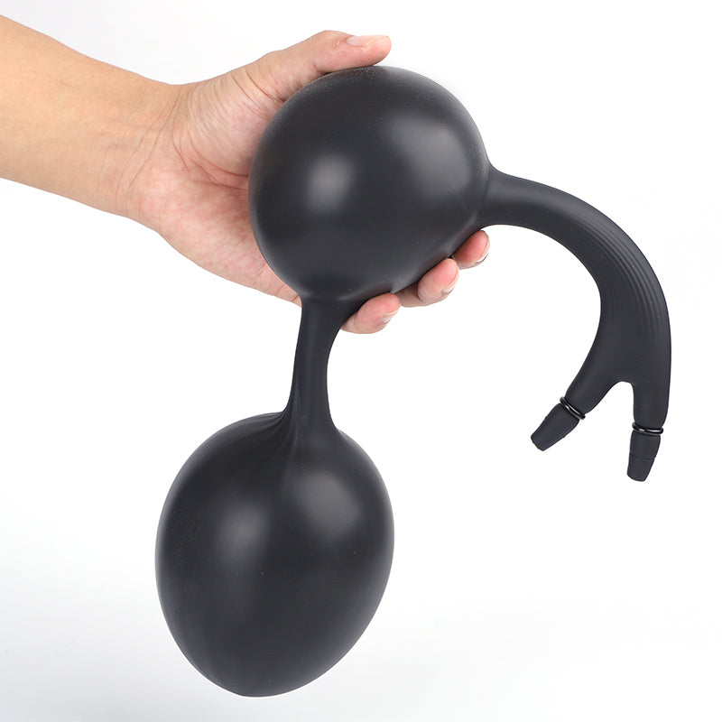 Kralen Blow Up Butt Plug Dubbele Pomp