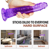 Charger l&#39;image dans la galerie, 8 Inch kleine rechte paarse dildo