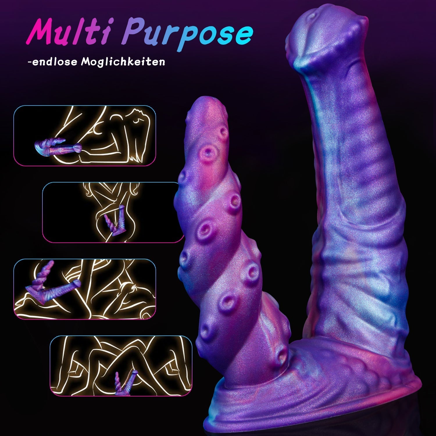Dubbele Penetratie Dildo 19 Cm Alien Design