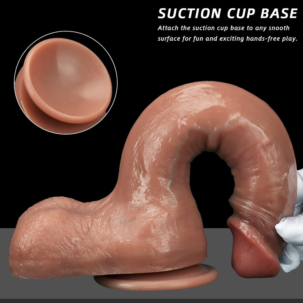 25.4cm Realistische Liquid Silicone Dildo Dual Density